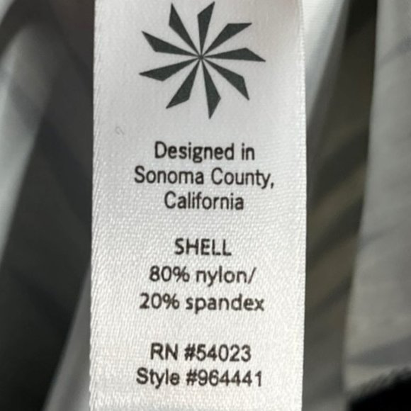 Athleta Kiki B/W Keyhole Halter Bra Swim Dress - MT - Picture 7 of 9